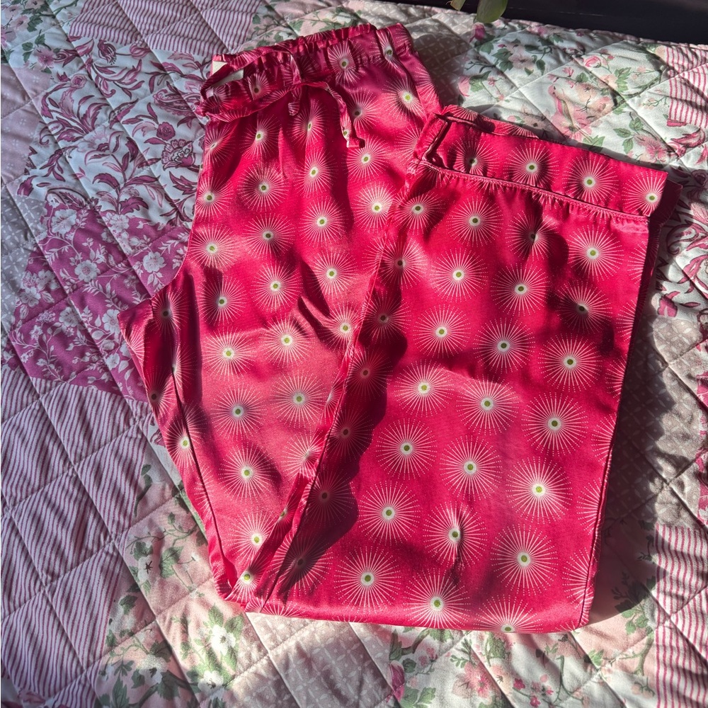 Y2K Old Navy Pink Floral Burst Pajama Bottoms